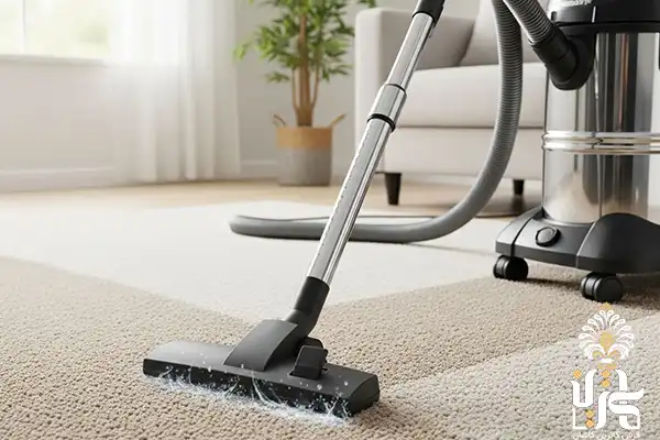 Vacuum cleaner for drying carpets